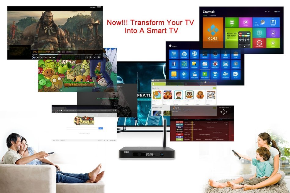 Zoomtak T8X-S Amlogic S905 TV BOX Android 5.1 Lollipop 64bit Quad Core 4K 3D HDMI 2.0 Kodi Streaming Media Player... N2