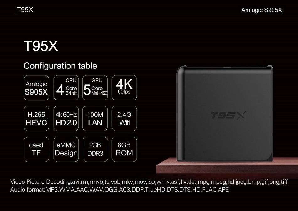 [2016 Newest]Android 6.0 Marshmallow 4K TV box,T95X Smart Android Streaming Media Player S905X 4-Core cortex-A53... N6