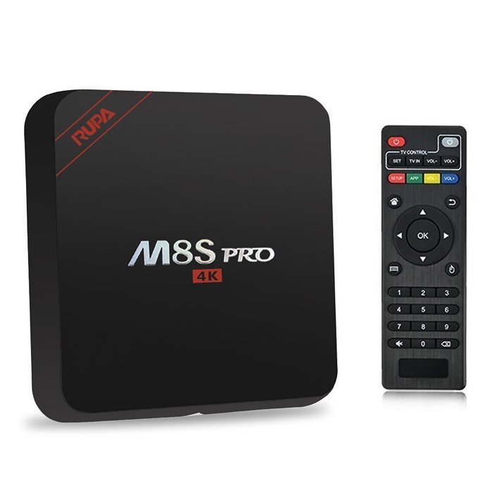 RUPA 2016 Newest M8S PRO TV Box 2GB RAM 8GB OTT Box FLASH Amlogic S905 4K Set Top Box Quad Core Android 5.1 Smart...