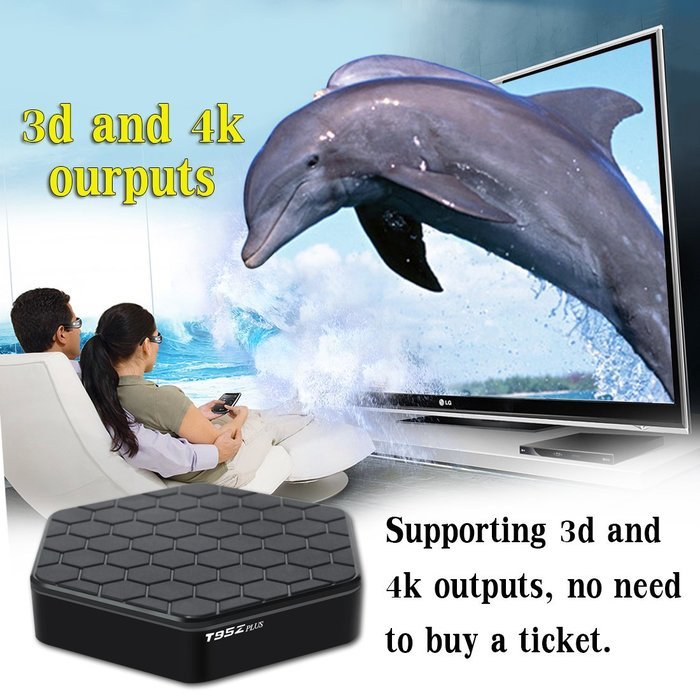 Leelbox T95Z plus S912 Octa-core CPU Android 6.0 TV Box 2GB Ram+16GB Rom WIFI 2.4G/5.0G Bluetooth Pre-installed... N4