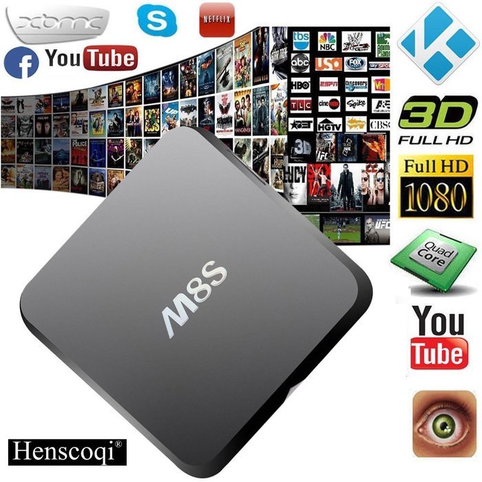 Henscoqi MXQ Amlogic S805 Android TV Box Quad Core HDMI 1.4b HD 3D 4K Wifi Android 1GB/ 8GB N4