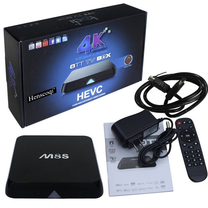 Henscoqi MXQ Amlogic S805 Android TV Box Quad Core HDMI 1.4b HD 3D 4K Wifi Android 1GB/ 8GB N9
