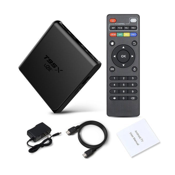 U2C&reg; T95X Android 6.0 Mini Android TV Box Kodi 16.1 Ultra HD 4K Amlogic S905X Quad Core Fully Loaded 3D WiFi 2G...