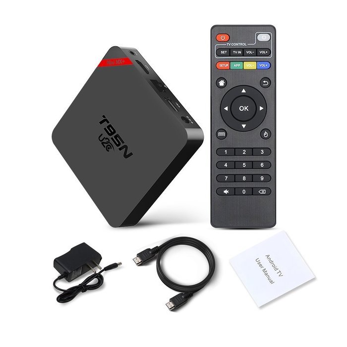 U2C&reg; T95X Android 6.0 Mini Android TV Box Kodi 16.1 Ultra HD 4K Amlogic S905X Quad Core Fully Loaded 3D WiFi 2G... N16