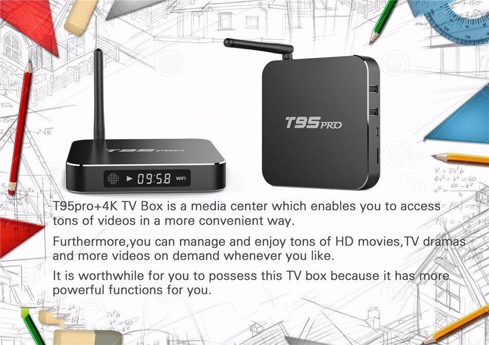M.Way Aluminum Android 6.0 TV Box New Model Smart Box with Quad Core/2GB RAM/ 8GB Flash/4K/S905X - Bluetooth 4.0... N3