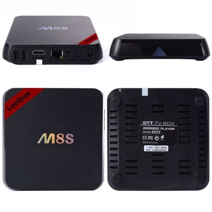 Leelbox M8S Android 2G/8G Dual Band 2.4G/5G WiFi Full HD TV Box N2