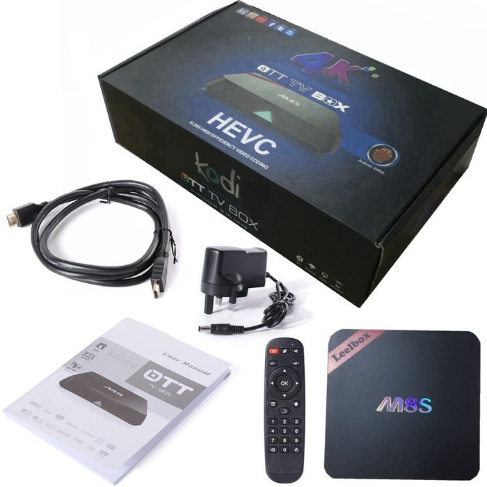 Leelbox M8S Android 2G/8G Dual Band 2.4G/5G WiFi Full HD TV Box N3