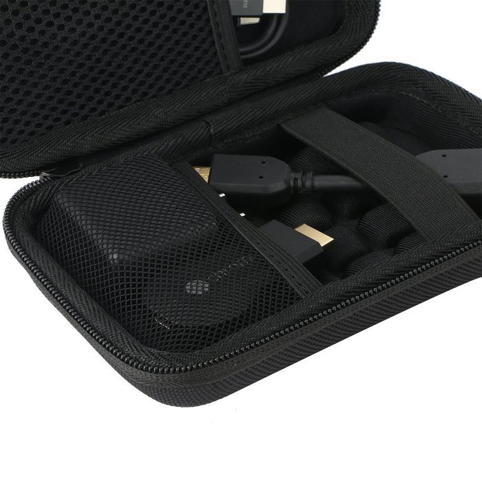 Khanka Hard Case Travel Storage Bag for Google Chromecast Digital HD HDMI Media Streamer Stick - Black N3