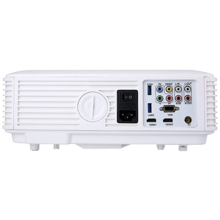 HD Video Projector,Joyhero 2500 Lumens HDMI Max 200" Big Screen LCD LED Projector For Home Back Yard Movie, Party... N3