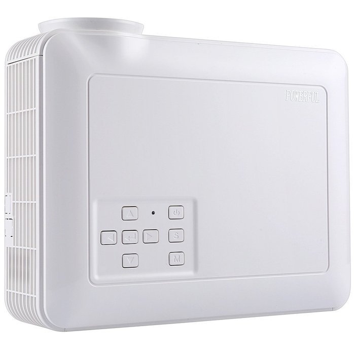 HD Video Projector,Joyhero 2500 Lumens HDMI Max 200" Big Screen LCD LED Projector For Home Back Yard Movie, Party... N4
