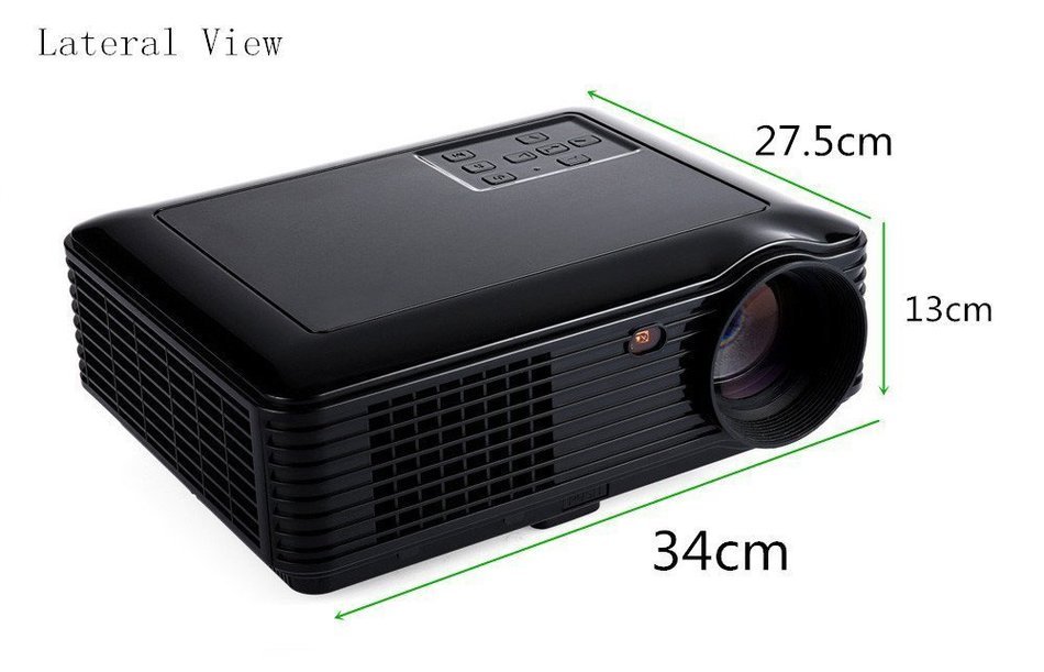 HD Video Projector,Joyhero 2500 Lumens HDMI Max 200