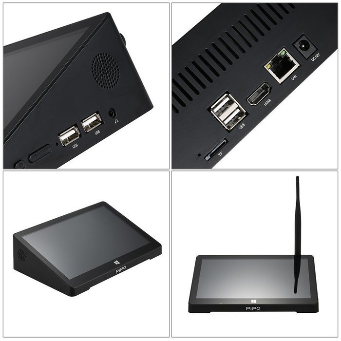 PiPO X9 Windows/Android 1080P dual-OS 2G/32G Quad Core Mini PC internet streaming TV player with custom Kodi/XBMC... N4