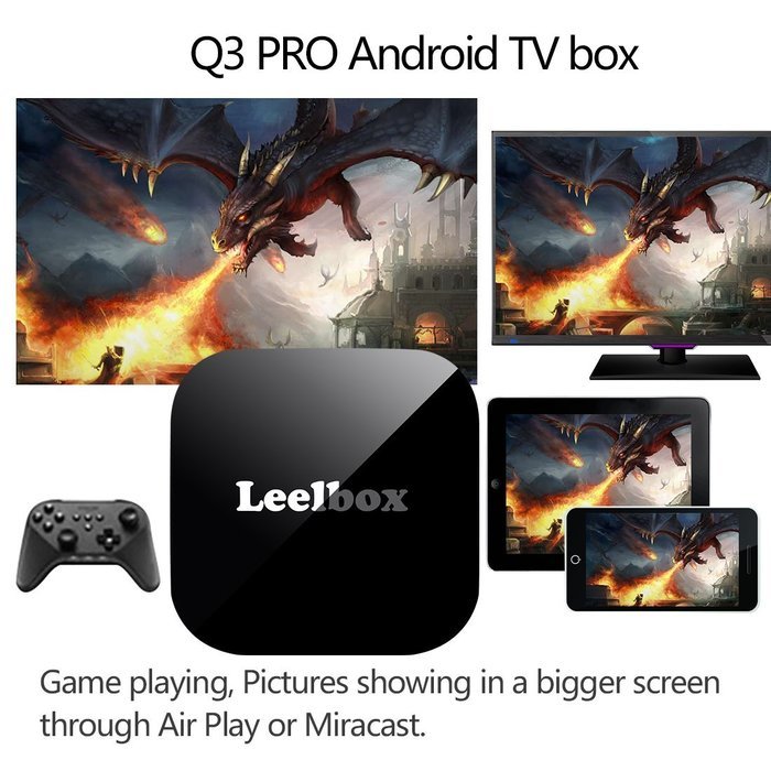 [ So Cool ] Leelbox Q3 PRO android tv box 2GB/16GB/4K android 6.0 Amlogic S905X 64bits Quad Core 2.4G/5G Dual... N4