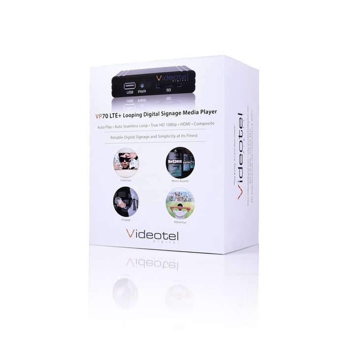 VP70 LTE Commercial Grade Seamless Auto Looping Digital Media Player, Auto Start, Auto Plays & Auto Loops Video... N6