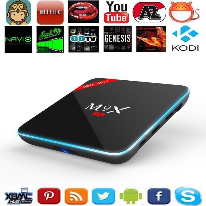 Kekilo M9X M3 TV Box Amlogic S912 Octa Core Android 6.0 Marshmallow 4K Kodi 17.0 Pre-installed 2GB/16GB Dual WiFi...