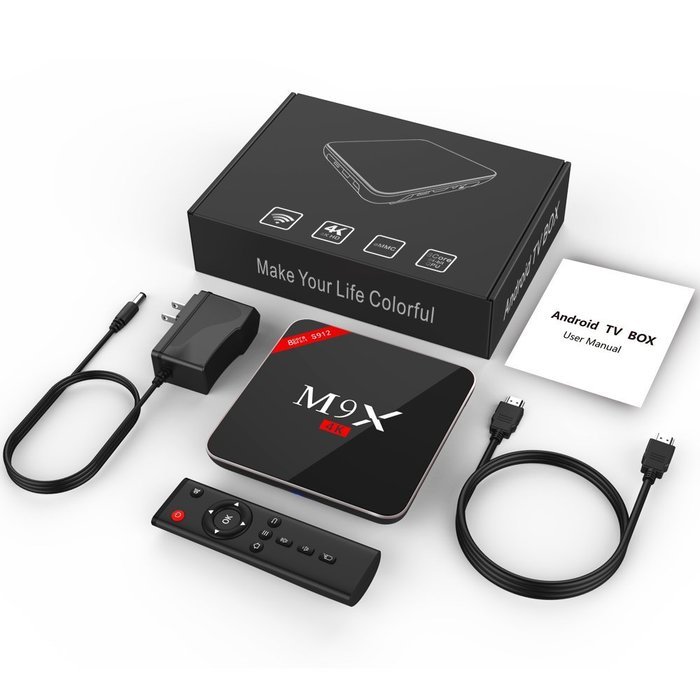 Kekilo M9X M3 TV Box Amlogic S912 Octa Core Android 6.0 Marshmallow 4K Kodi 17.0 Pre-installed 2GB/16GB Dual WiFi... N13