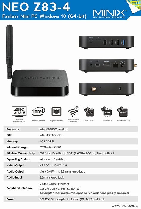 MINIX NEO U1 Android TV box / Streaming media player / Smart box mini pc + MINIX NEO A2 Lite Air fly mouse Combo... N13