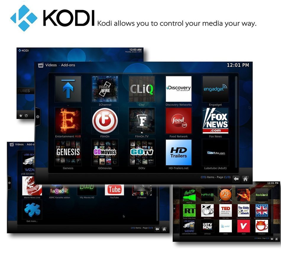 Tonbux 4K UHD Quad Core Smart KODI BOX Mini PC Streaming Media Player Android TV Box with KODI(XBMC), 2GB RAM+... N7