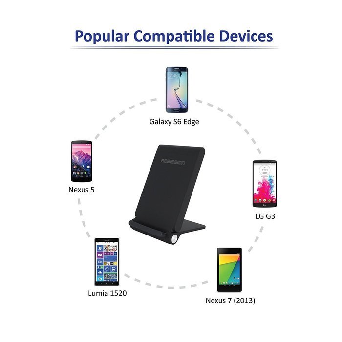 Qi Universal Wireless 3-coil Charger Receiver For Samsung, iPhone, Android, Qi Compatible Receiver - Infinite... N4