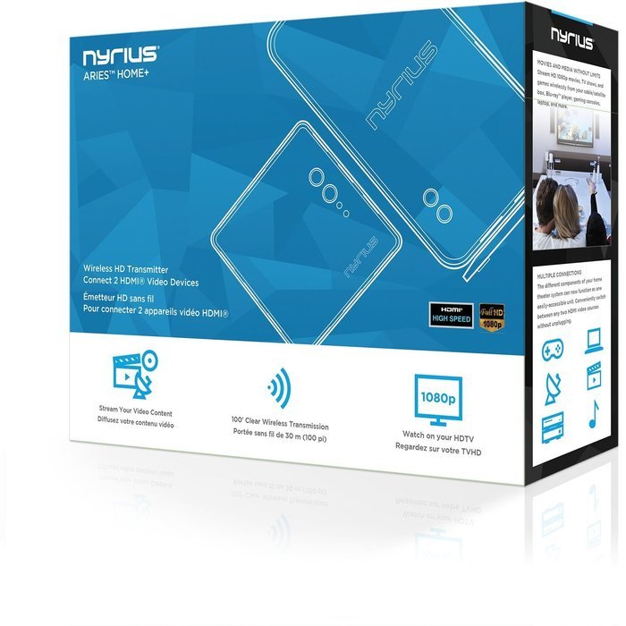 Nyrius ARIES Home HDMI Digital Wireless Transmitter & Receiver for HD 1080p Video Streaming, Cable box, Satellite... N13
