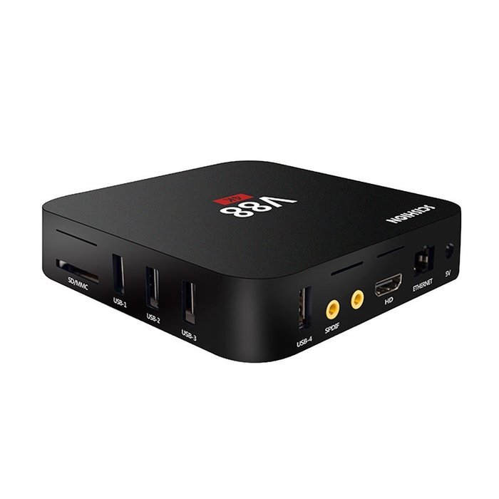 V88 FHD 1080P 4K 3D Smart TV Box Android 5.1 Quad-Core 1+8GB KODI/XBMC WiFi Media Player Hotspot N9