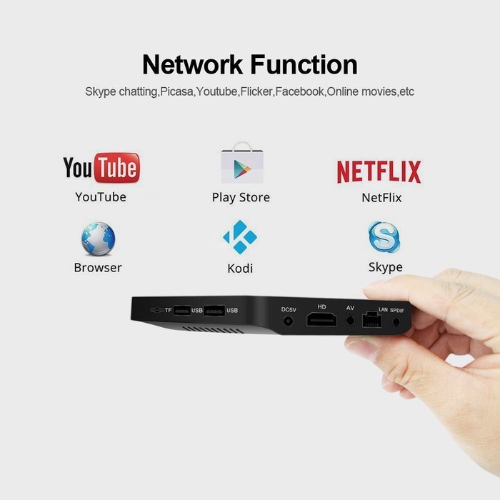 Mini TV Box Android 6.0 A95X Amlogic S905X Quad Core 2G DDR3 RAM 16G eMMC ROM 2GB/16GB 2.4G+5.0G Dual Band WiFi... N3