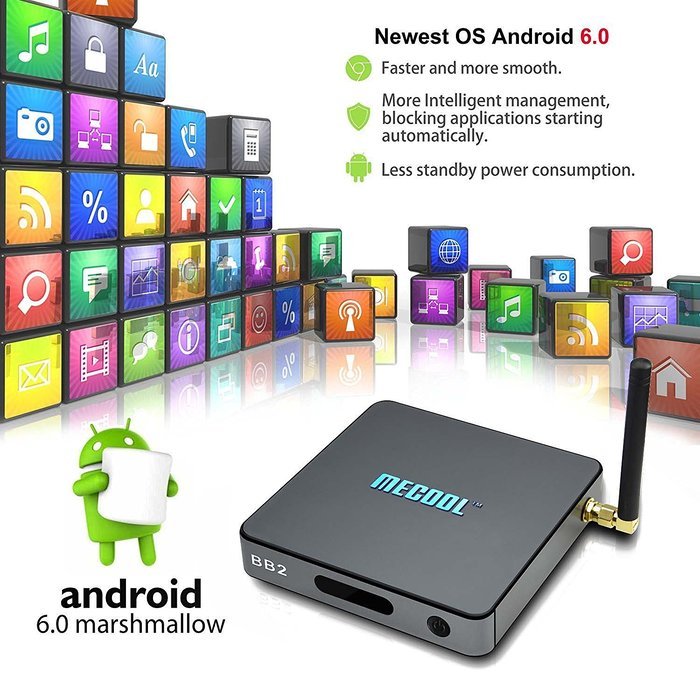 [Backlit Keyboard] NPET BB2 Amlogic S912 64 Bit Octa Core Android 6.0 Kodi 17.0 TV Box 2GB 16GB Bluetooth 1000M... N2