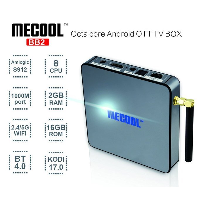 [Backlit Keyboard] NPET BB2 Amlogic S912 64 Bit Octa Core Android 6.0 Kodi 17.0 TV Box 2GB 16GB Bluetooth 1000M... N4