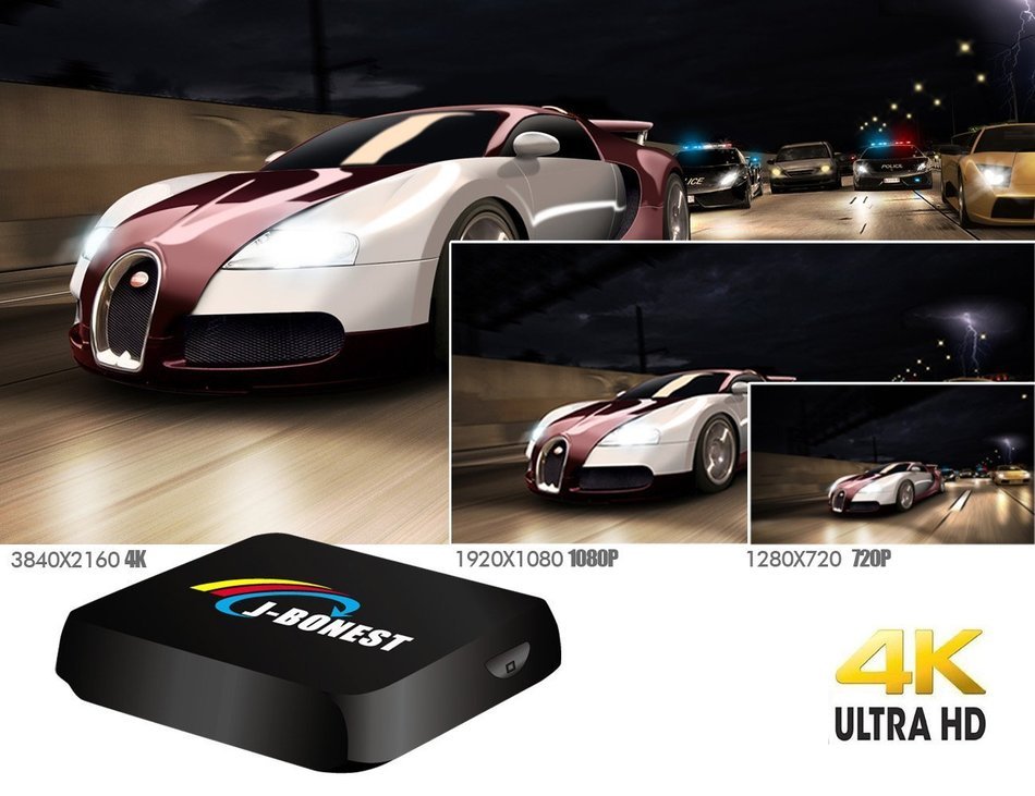 2G/16G 4K TV BOX with Mini Keyboard J-Bonest Smart Android TV Box Amlogic S812 Quad Core KODI 16.0 Fully Unlocked... N3