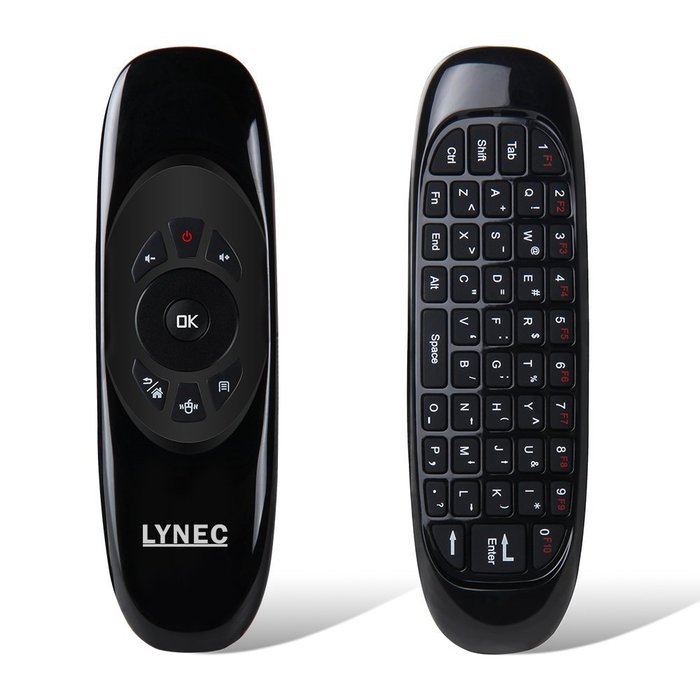 LYNEC C120 2.4G 6-Axis Portable Mini Wireless Remote Keyboard Mouse with 3-Gyro & 3-Gravity Sensor for PC HTPC...