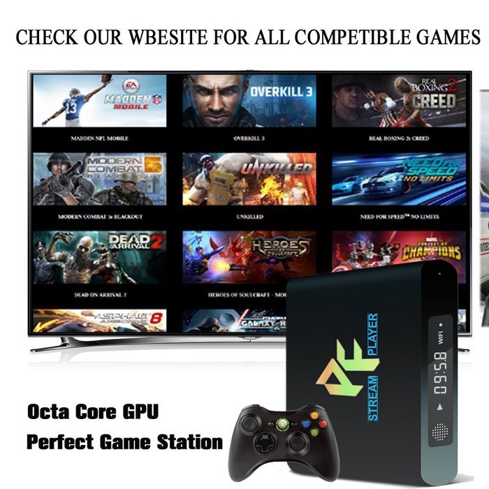 2016 PF-Super-T 4K 1G/8G Android 5.1 Lollipop OS Amlogic S905 Kodi 16.0 XBMC Pre-installed Full Loaded Smart TV... N3