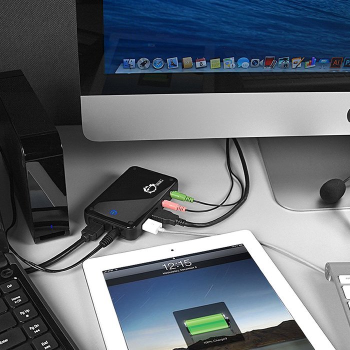 SIIG JU-DK0311-S1 USB 3.0 Dual Video Docking Station adds HDMI or VGA Video Output, 2 USB 3.0 ports, Gigabit Ethernet... N3