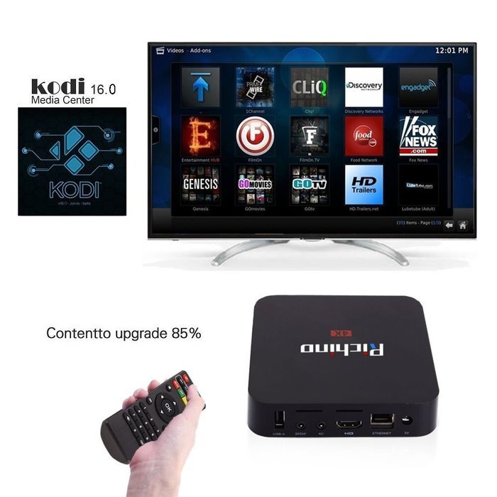 NEWEST Richino Q2 Pro Android 5.1 KODI 16.0 Amlogic S905 Fully Loaded 1080P Quad Core-A53 1GB +8 GB Smart Streaming... N3