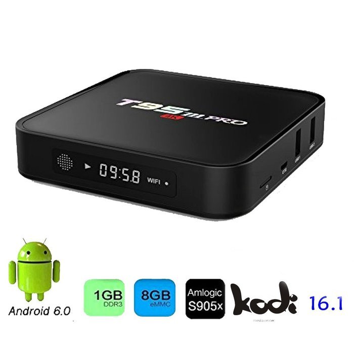 Mifanstech T95M PRO Android 6.0 Marshmallow Smart Tv Box Amlogic S905X Quad Core Kodi 16.1 Fully Loaded 4K Wifi...