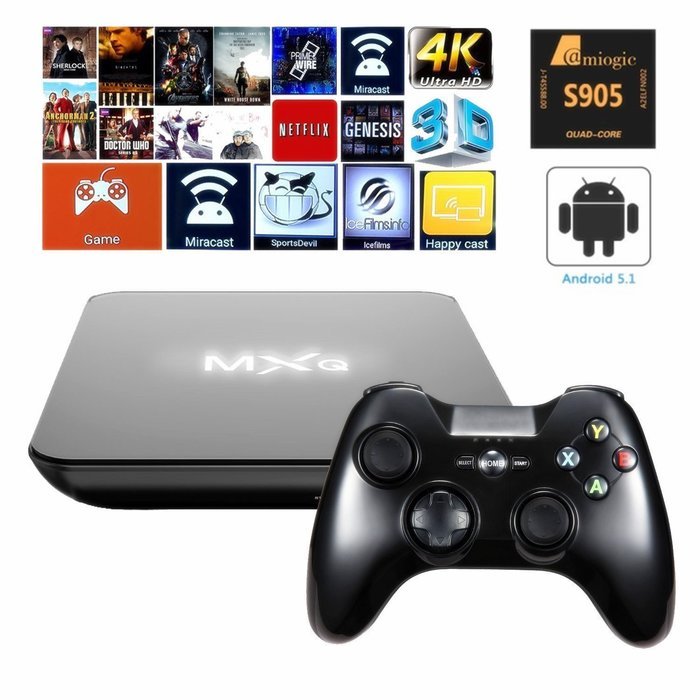 Mifanstech MXQ PRO Android 5.1 Tv Box, Amlogic S905 Quad Core Kodi 16.1 Box, 1G 8G 4K Wifi 3D Streaming Media... N6