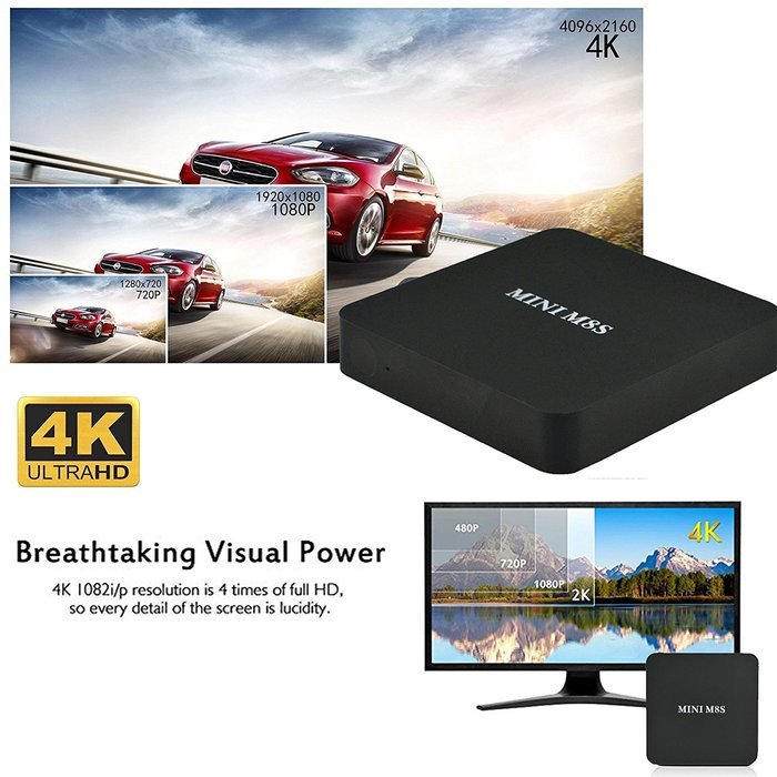 Greatever T95X TV Box Android 6.0 Marshmallow Amlogic S905X 64bit Quad Core 1G 8G XBMC Kodi 16.1 Ultra HD 4K 60fps... N7