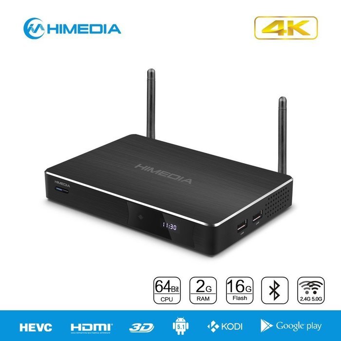HIMEDIA H8 Plus Octa-Core Android 5.1 TV Box 2GB 16GB 3D BD-ISO 4K UHD Set-Top Box Bluetooth 4.0 2.4G/5.0G Wifi... N4