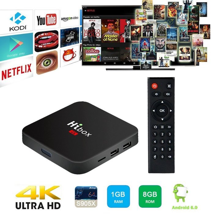 Greatever T95Z PLUS TV BOX Amlogic S912 Octa Core Android 6.0 Marshmallow 2GB DDR3 16GB EMMC Flash KODI Pre-installed... N6