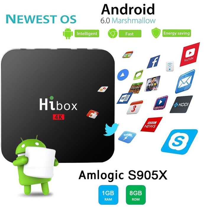 Greatever T95Z PLUS TV BOX Amlogic S912 Octa Core Android 6.0 Marshmallow 2GB DDR3 16GB EMMC Flash KODI Pre-installed... N9