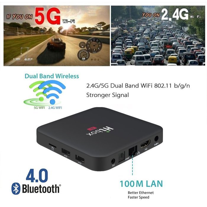 Greatever T95Z PLUS TV BOX Amlogic S912 Octa Core Android 6.0 Marshmallow 2GB DDR3 16GB EMMC Flash KODI Pre-installed... N18