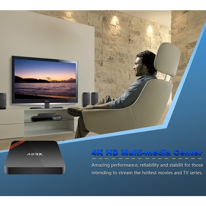 KOLOF NEXBOX A95X Amlogic S905X OTT TV Box 1G 8G Android 6.0 Kodi 16.1 Quad Core Streaming Media Player N6