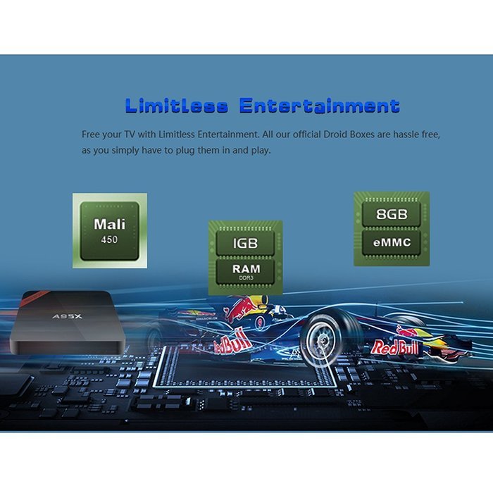 KOLOF NEXBOX A95X Amlogic S905X OTT TV Box 1G 8G Android 6.0 Kodi 16.1 Quad Core Streaming Media Player N7