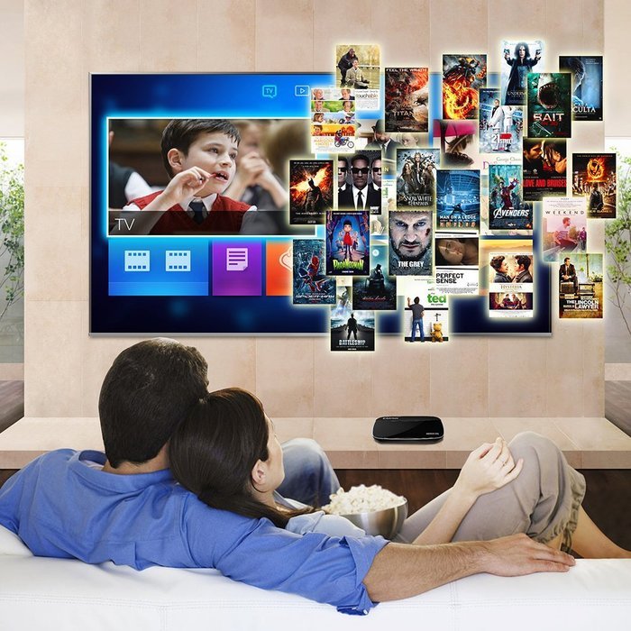 VicTsing TV Box Quad Core Android 4.4.4 Smart Pro Media Player 1080P WIFI HDMI XBMC, Black N6