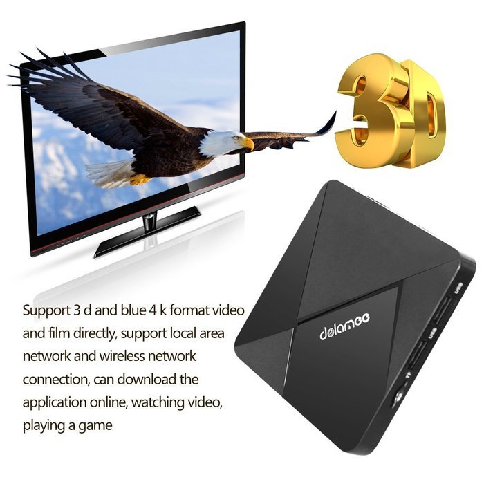 DOLAMEE D5 Android TV Box with Rockchip RK3229 Quad-core Cortex A7 1.5GHz 32bit Android 5.1 Kodi 16.1 Fully Loaded... N5