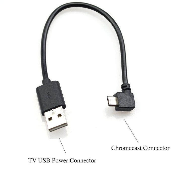 Chromecast USB Cable -- 8 Inch USB Cable and Bonus Chromecast eBook. Designed to Power Your Google Chromecast... N3