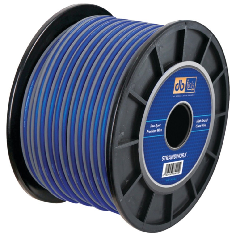 Db Link SXSW12BL250 250ft Strandworx Speaker Wire 12 Gauge GrayBlue