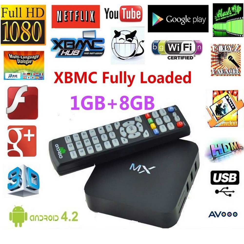 CS838 MX2 AM6 Android 4.2 Amlogic AML8726-MX Dual Core TVBox AV LAN 1G ...