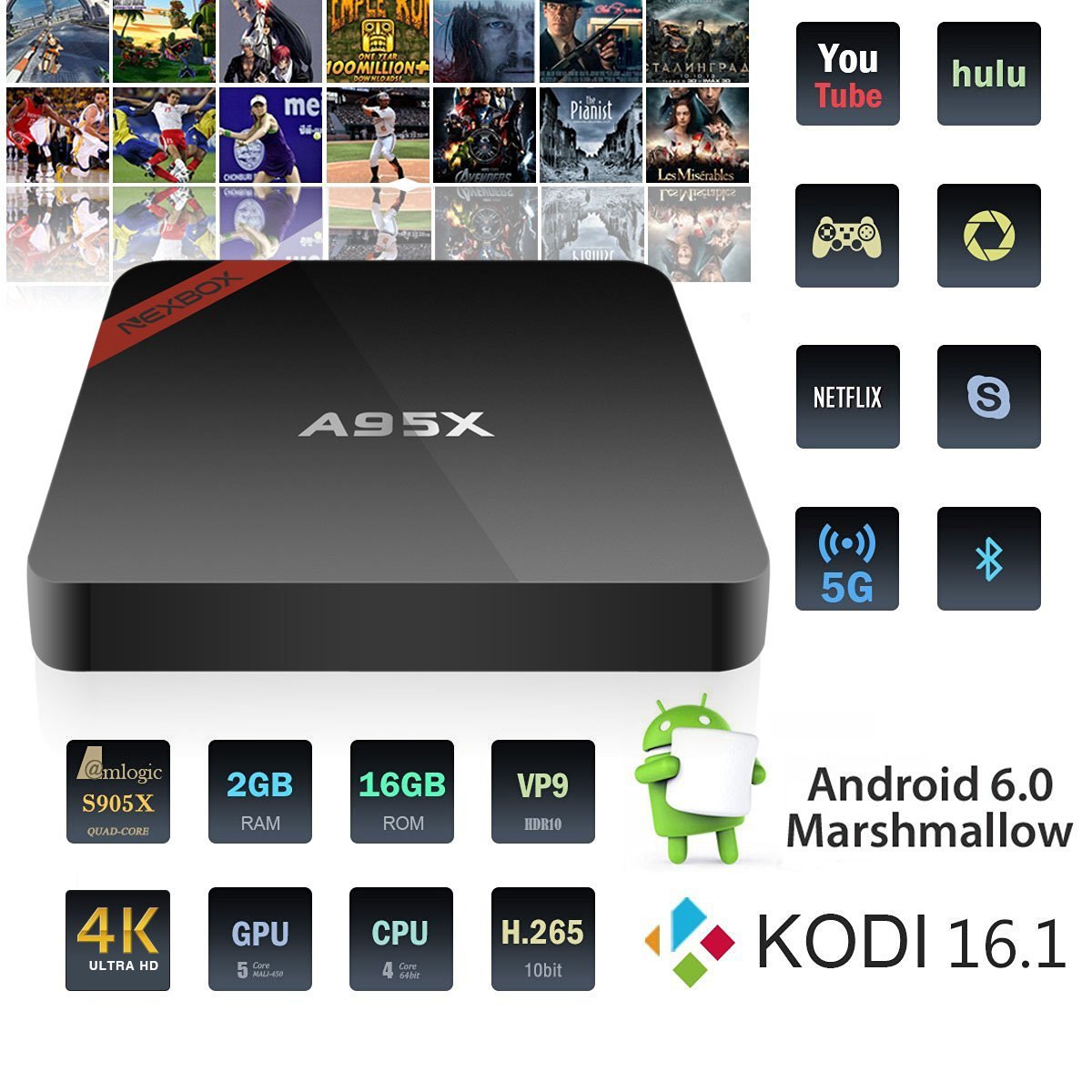 Weily Nexbox A X Tv Box Mini Fully Loaded Tv Stick Android K