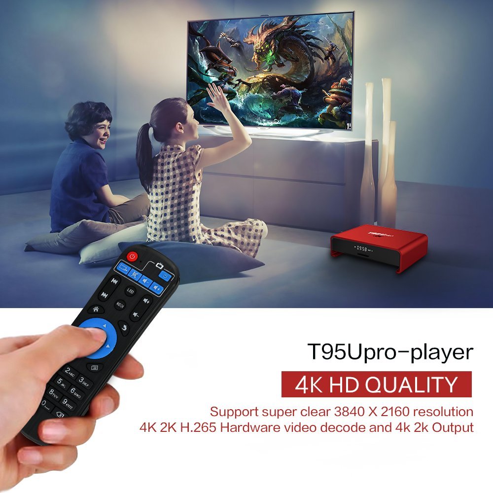 Smart Android 6.0 TV BOX, U2C T95U Pro Kodi 16.1 Amlogic S912 Octa-core ...