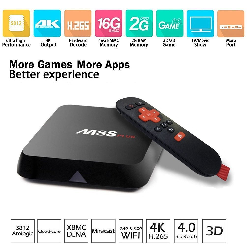 [2016 Latest Tv Box] Bros Unite M8s Plus Smart Android Tv Box Amlogic 